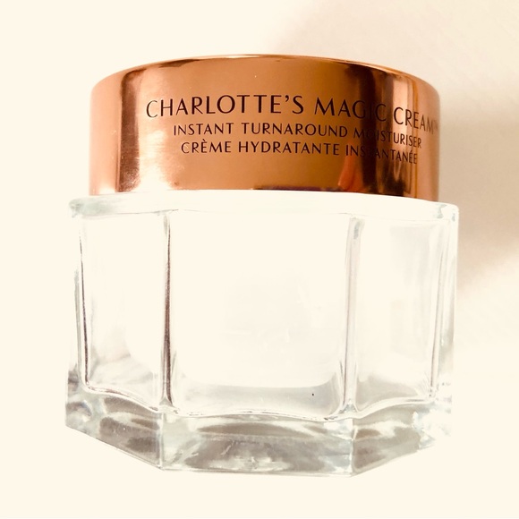 EMPTY Charlotte Tilbury Magic Cream 1.6 ounce Refillable EMPTY glass jar & box. - Picture 8 of 14